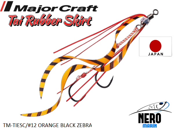 MC Tai Rubber İğneli Yedek Etek TM-TIESC/#012 Orange/Black Zebra