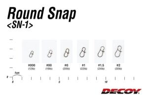 Decoy SN-1 Round Snap Klips #000 (13 Adet / Paket)