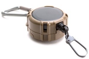 Daiichiseiko Carabiner Reel + Microcase Dark Earth