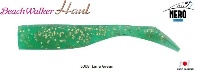 Beach Walker Haul Shad 4  S008 / Lime Green
