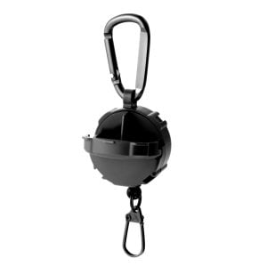 Daiichiseiko Carabiner Reel + Microcase Black