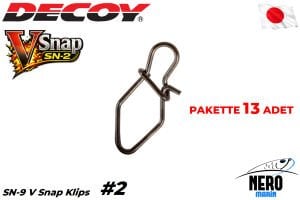 Decoy SN-2 V Snap Klips #2 38Lb. (13 Adet / Paket)