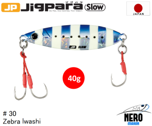 MC Jigpara Slow JPSLOW-40gr #30 Zebra Iwashi