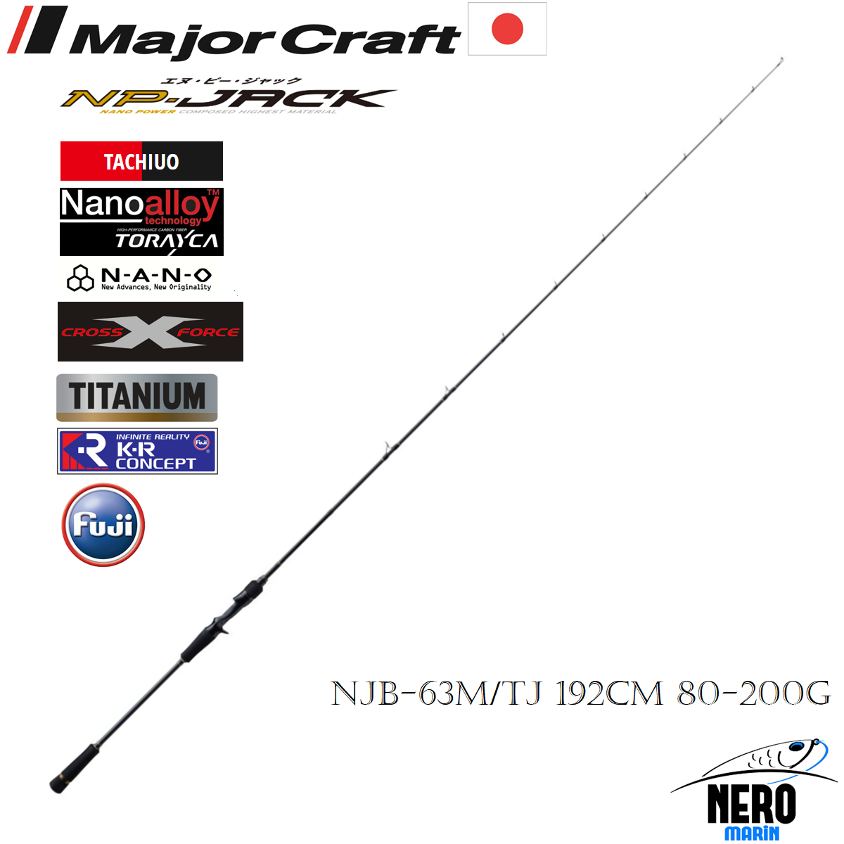 MC NP-Jack NJB-63M/TJ Cutlass Jigging Kamış 192cm 80-200g