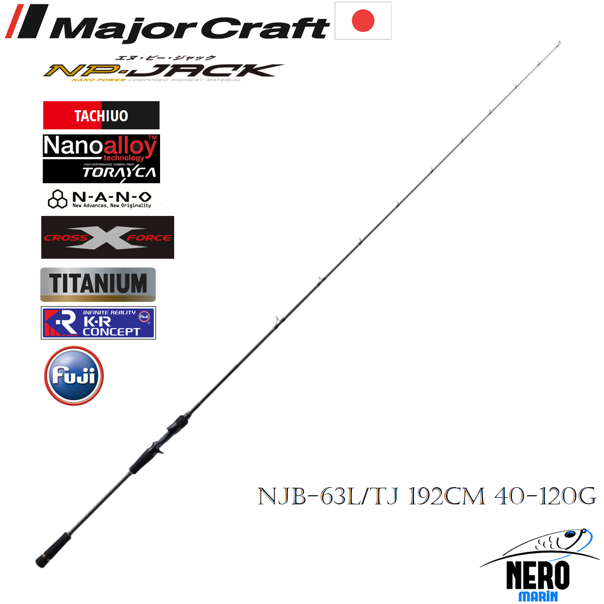 MC NP-Jack NJB-63L/TJ Cutlass Jigging Kamış 192cm 40-120g