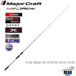 MC NP-Jack NJB-68M/TR Tai Rubber Kamış Tub. Uç. 207cm Max 150g