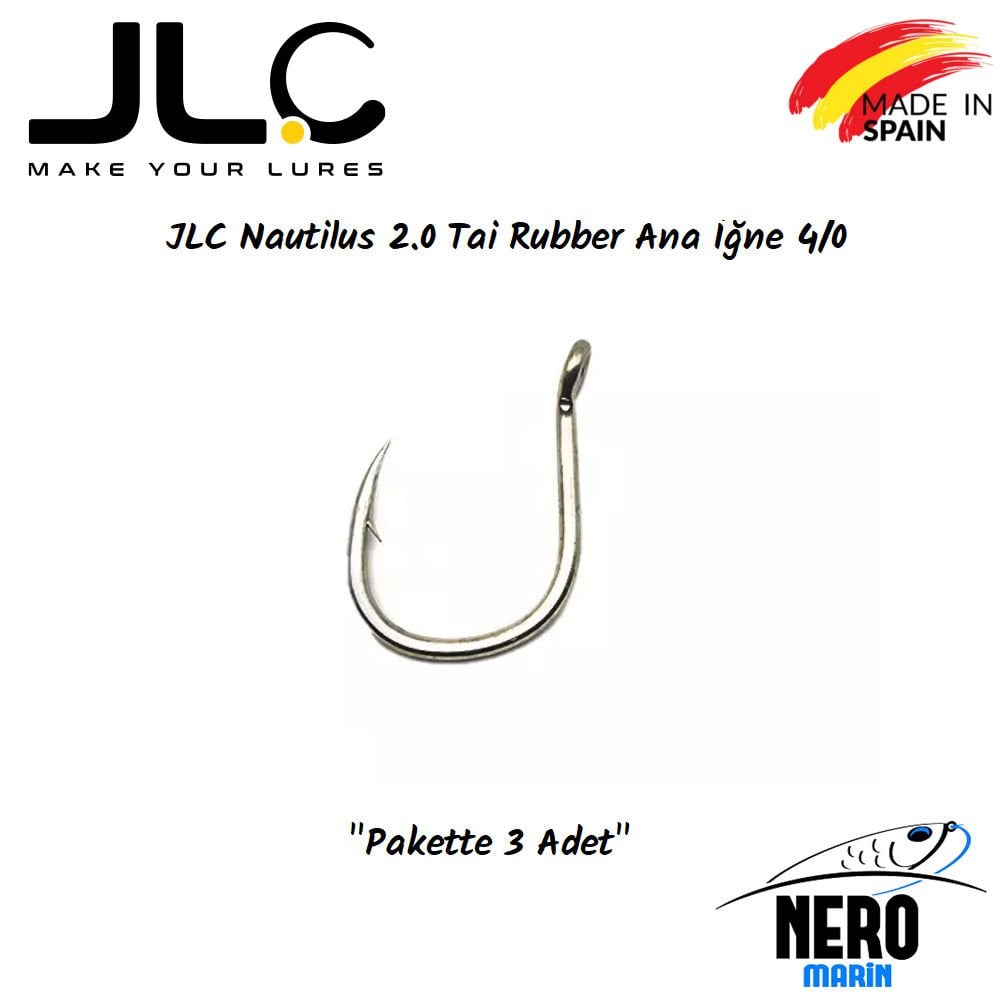 JLC Nautilus 2.0 Tai Rubber Ana İğne 4/0 3 Adet/Paket