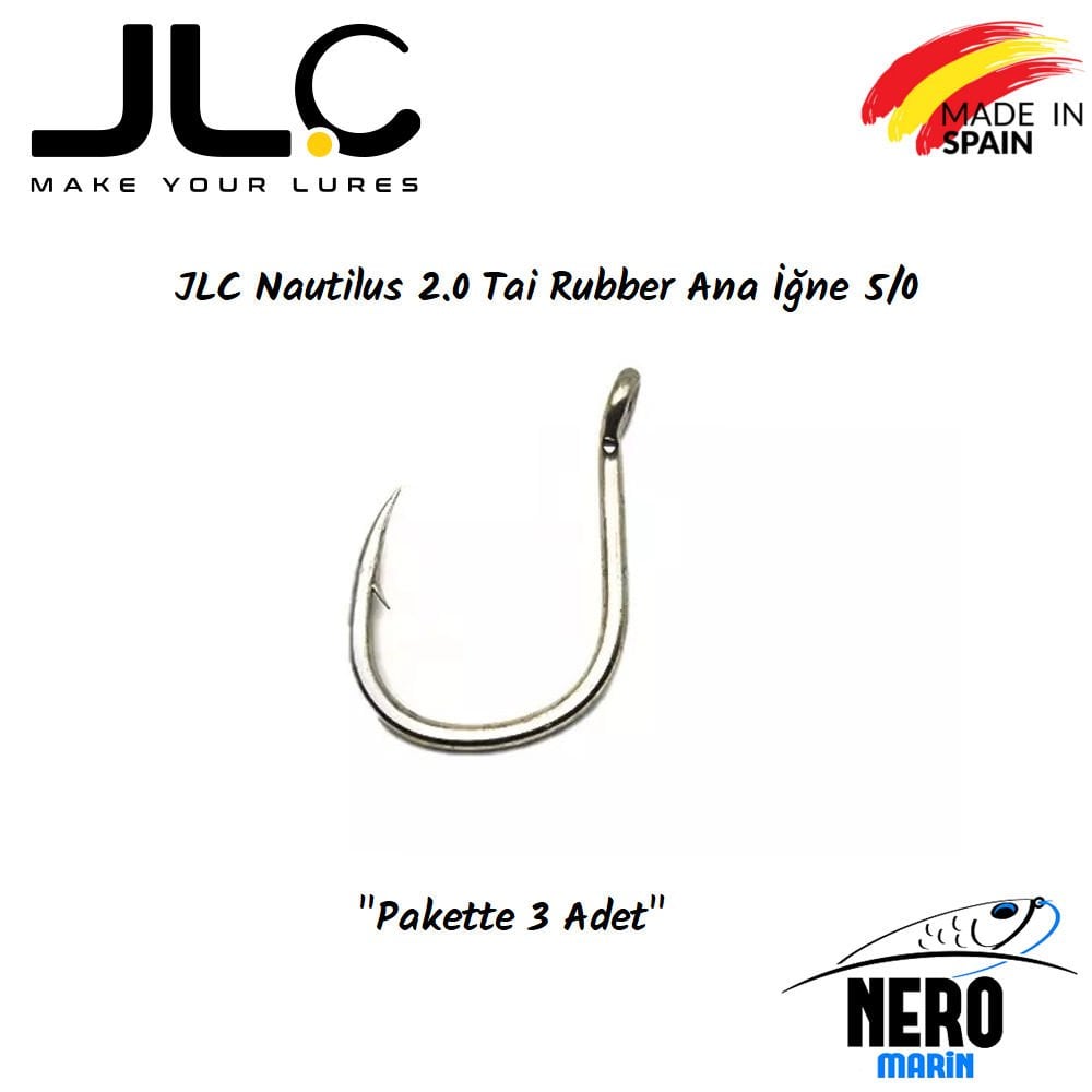 JLC Nautilus 2.0 Tai Rubber Ana İğne 5/0 3 Adet/Paket