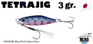 Tetra Works Tetrajig 3gr.  PHA0040 / Blue Pink Zebra Glow
