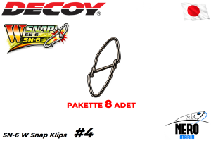 Decoy SN-6 W Snap Klips #4 100Lb. (8 Adet / Paket)