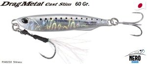 Drag Metal Cast Slim Jig 60gr. PJA0210 / Shirasu