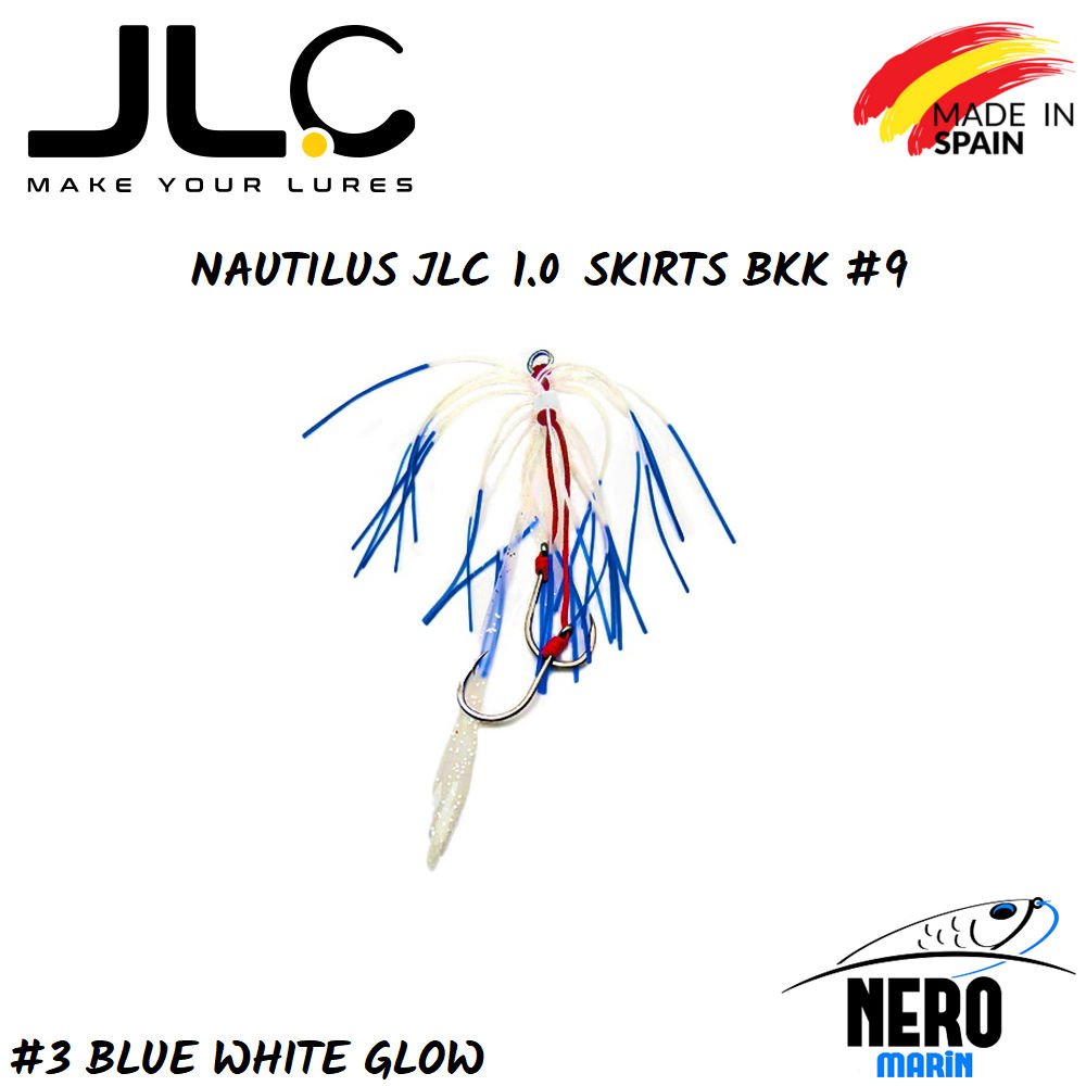 JLC Nautilus 1.0 Tai Rubber Yedek Etek BKK #9 İğne #3 Blue White Glow