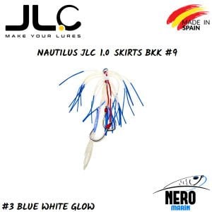 JLC Nautilus 1.0 Tai Rubber Yedek Etek BKK #9 İğne #3 Blue White Glow