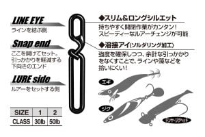 Decoy SN-16 Slim Snap Klips #2 (6 Adet / Paket)