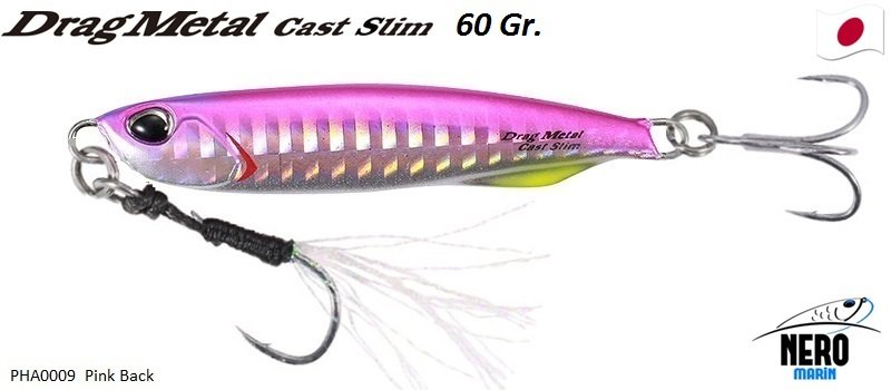 Drag Metal Cast Slim Jig 60gr. PHA0009 / Pink Back