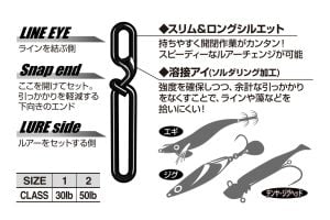 Decoy SN-16 Slim Snap Klips #1 (6 Adet / Paket)