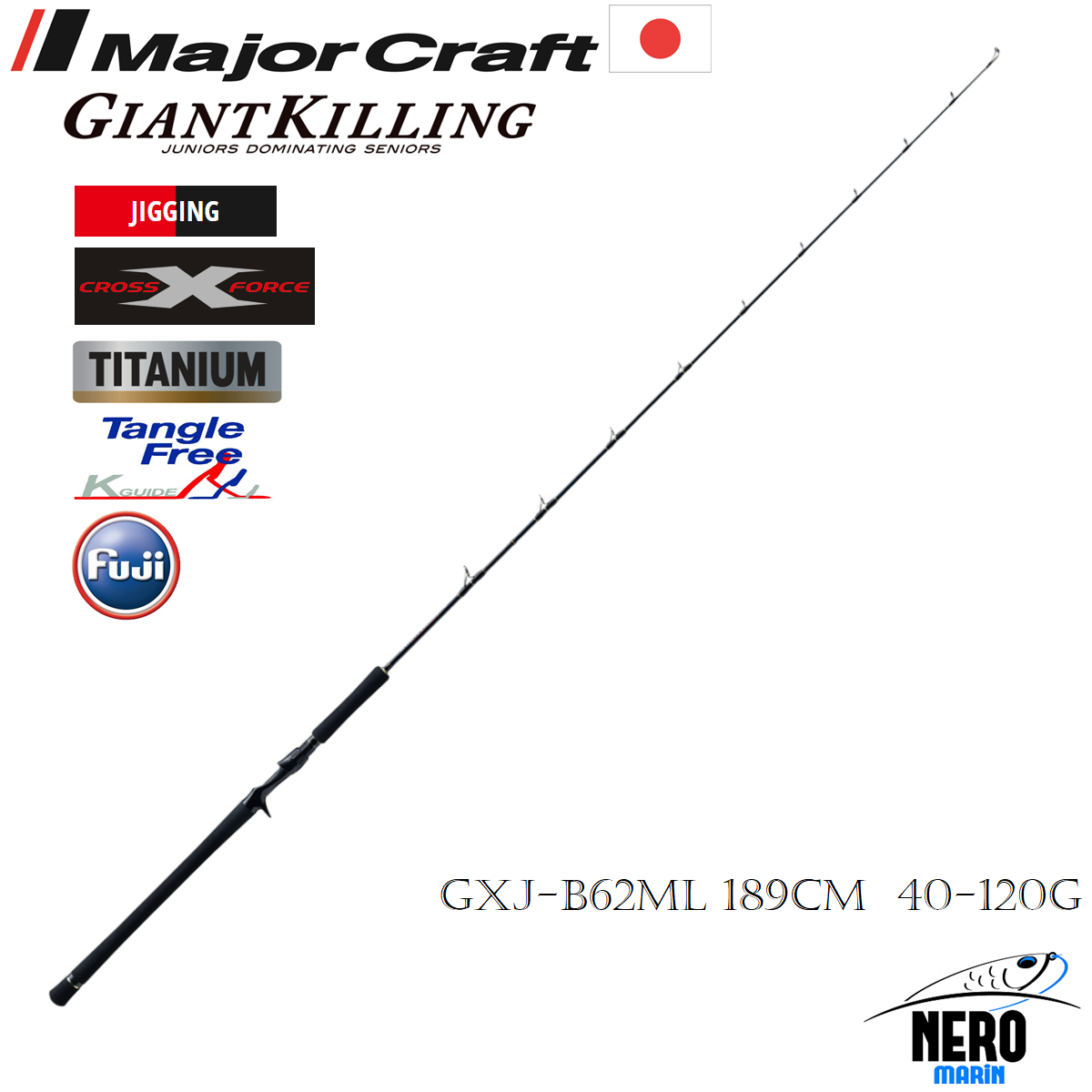 MC New Giant Killing GXJ-B62ML Jigging Kamış 189cm 40-120g