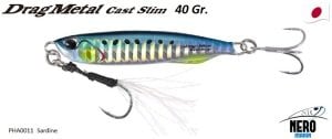 Drag Metal Cast Slim Jig 40gr. PHA0011 / Sardine