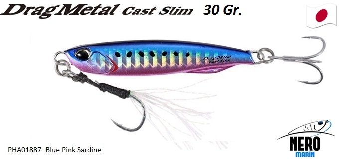 Drag Metal Cast Slim Jig 30gr. PHA0187 / Blue Pink Sardine