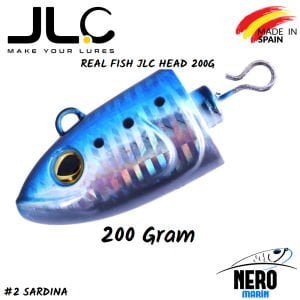 JLC Real Fish Yedek Kafa 200gr. Paket #2 Sardina