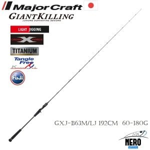 MC New Giant Killing GXJ-B63M/LJ Light Jigging Kamış 192cm 60-180g