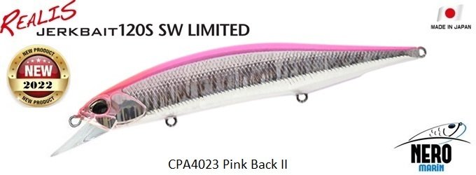Duo Realis Jerkbait 120S SW CPA4023 Pink Back II
