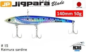 MC Jigpara Blade JPB  140mm-50gr #15 Keimura(UV) Iwashi