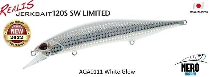 Duo Realis Jerkbait 120S SW AQA0111 White Glow
