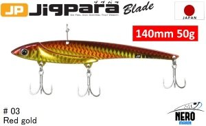 MC Jigpara Blade JPB  140mm-50gr #03 Red Gold