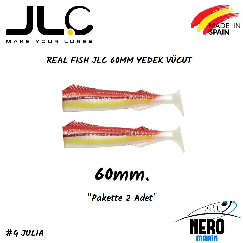JLC Real Fish Yedek Vücut 60mm 2'li Paket #4 Julia