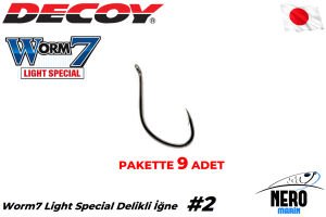 Decoy Worm7 Light Special Delikli İğne BN #2 (9 Adet)