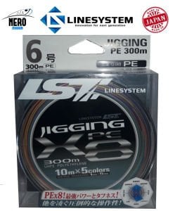 Linesystem Jigging X8 300mt. PE 6.0