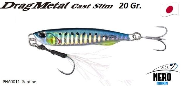 Drag Metal Cast Slim Jig 20gr. PHA0011 / Sardine