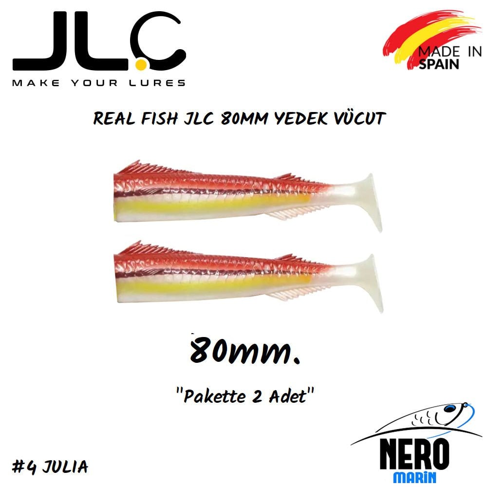JLC Real Fish Yedek Vücut 80mm 2'li Paket #4 Julia