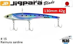 MC Jigpara Blade JPB  130mm-42gr #15 Keimura(UV) Iwashi