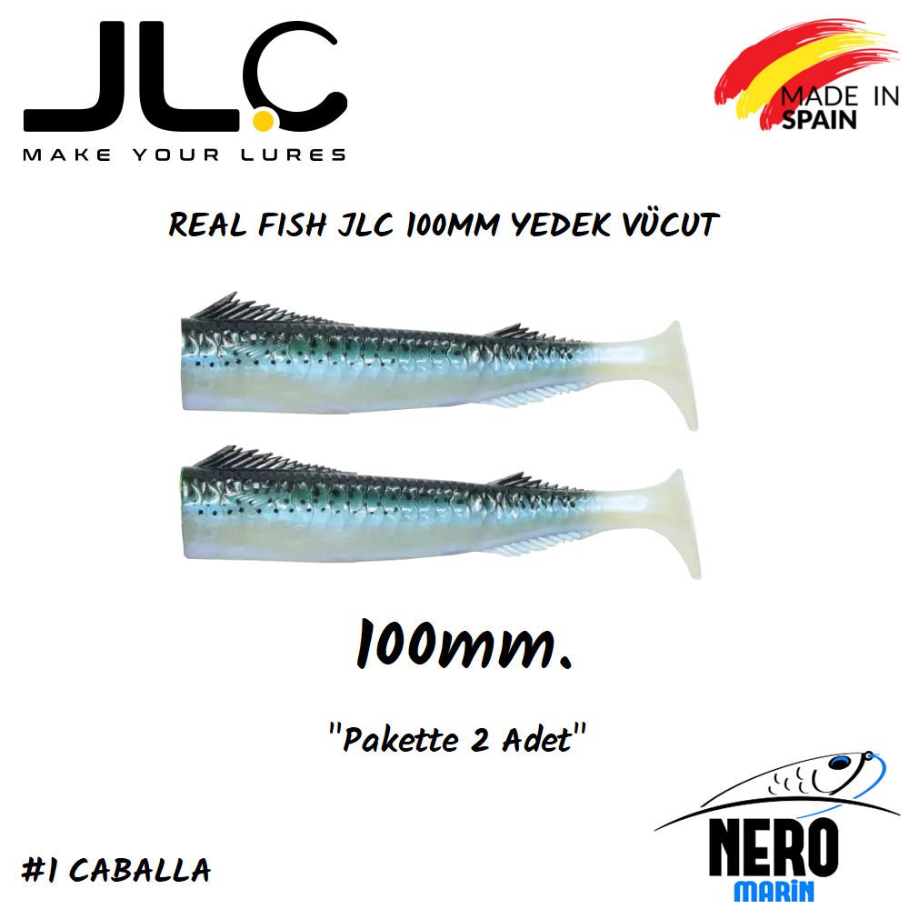 JLC Real Fish Yedek Vücut 100mm 2'li Paket #1 Caballa