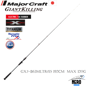 MC New Giant Killing GXJ-B63MLTR/ES Electric Tai Rubber Kamış 192cm Max 120g