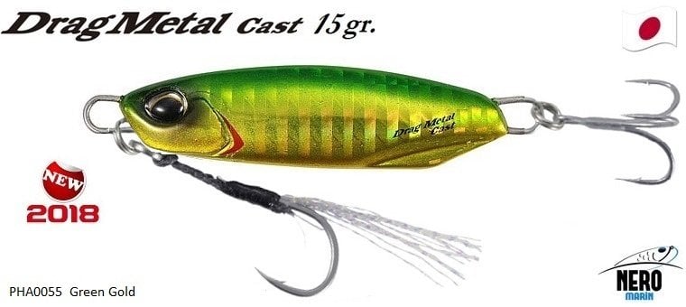 Drag Metal Cast Jig 15Gr. PHA0055 / Green Gold