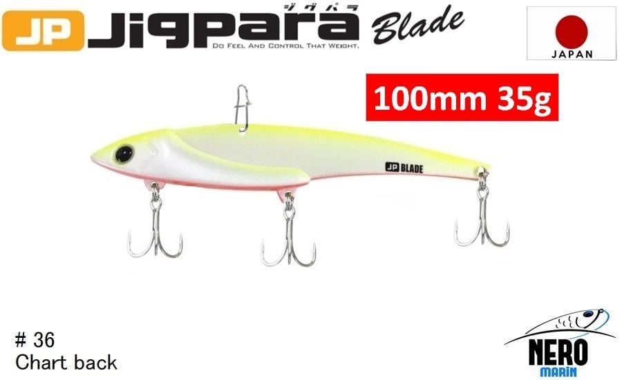 MC Jigpara Blade JPB  100mm-35gr #36 Chart Back
