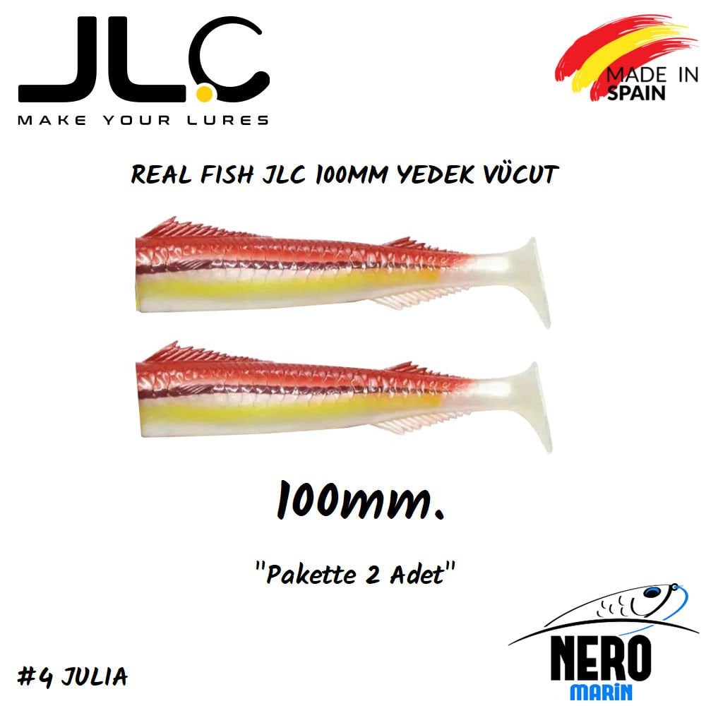 JLC Real Fish Yedek Vücut 100mm 2'li Paket #4 Julia
