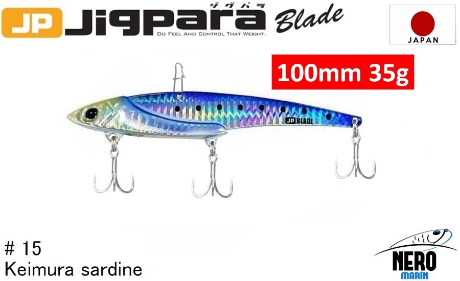 MC Jigpara Blade JPB  100mm-35gr #15 Keimura(UV) Iwashi