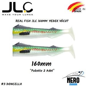JLC Real Fish Yedek Vücut 160mm 2'li Paket #3 Doncella