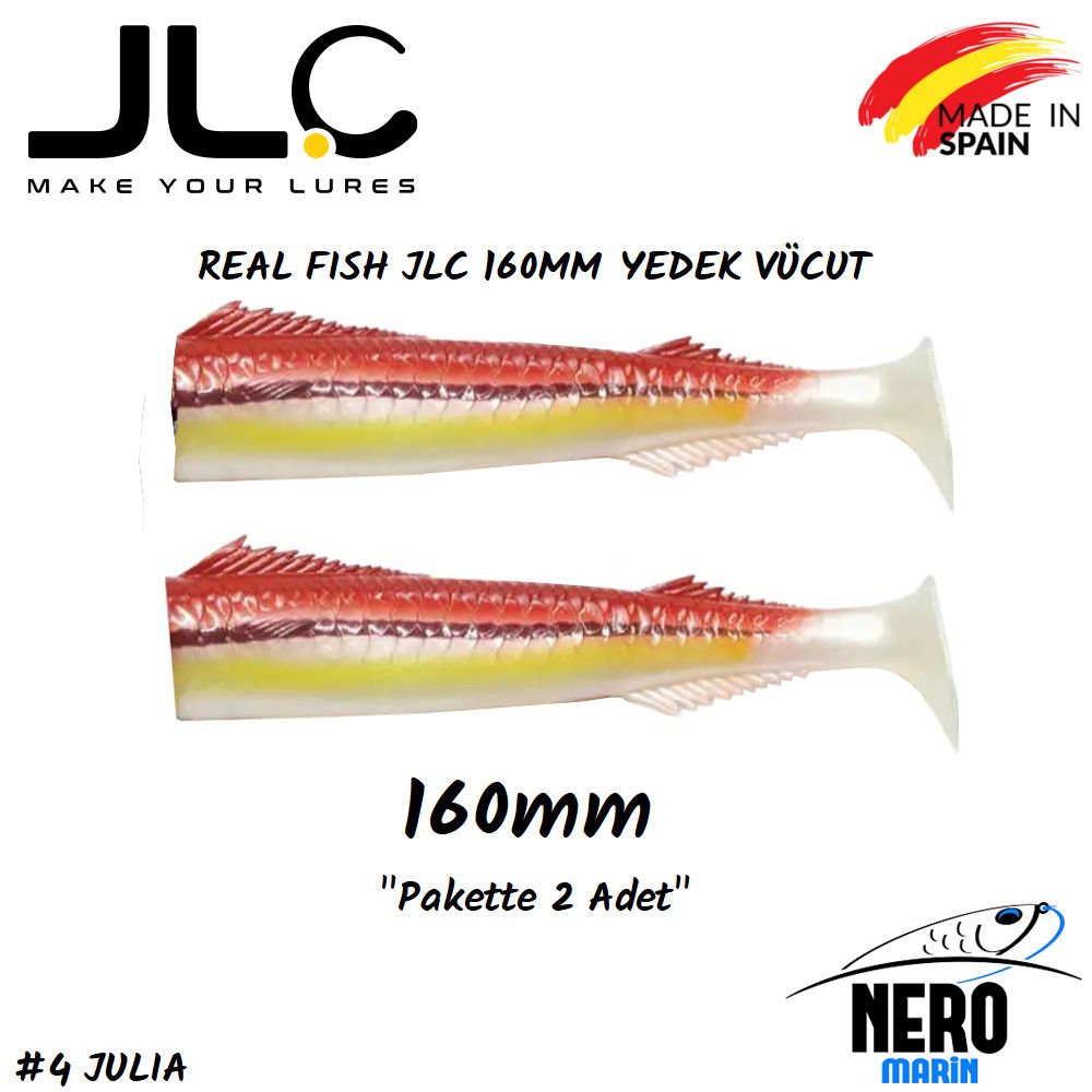 JLC Real Fish Yedek Vücut 160mm 2'li Paket #4 Julia
