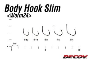 Decoy Worm24 Body Hook Slim Delikli İğne BN #12 (10 Adet)