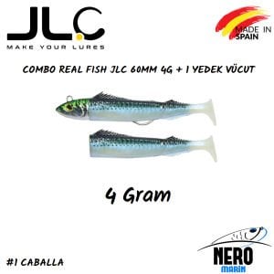 JLC Real Fish Combo 4gr. Kafa 60mm Vücut 2'li Paket #1 Caballa