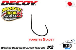 Decoy Worm23 Body Hook Delikli İğne BN #2 (9 Adet)