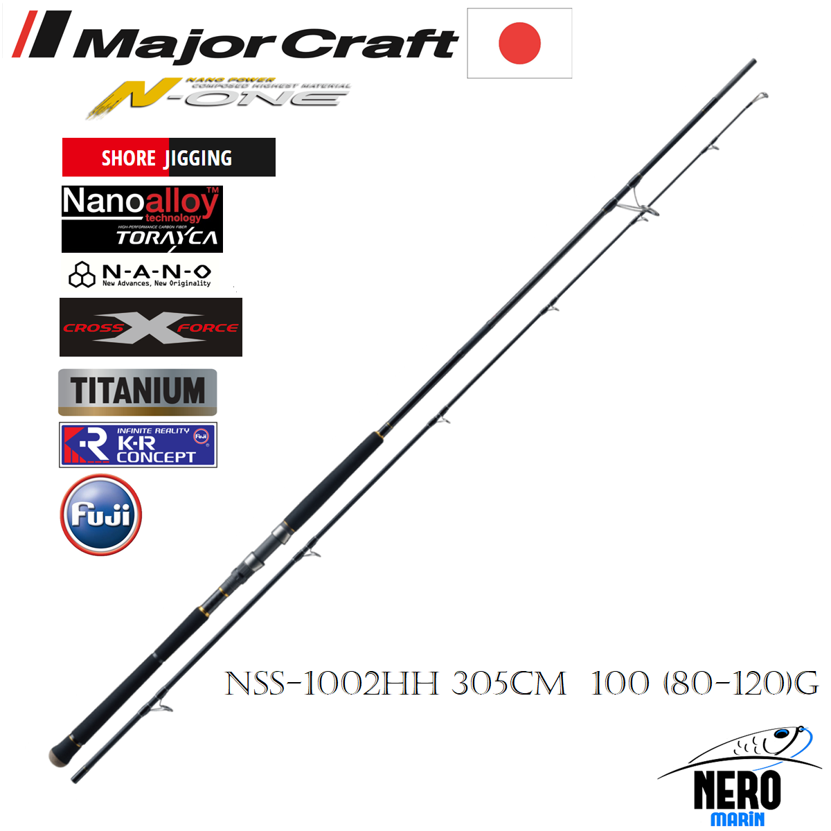 MC N-One NSS-1002HH Shore Jigging Kamış 305cm 100 (80-120)g