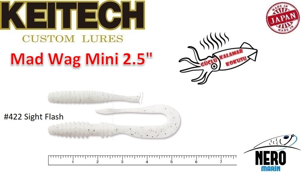 Keitech Mad Wag Mini 2.5'' #422 Sight Flash