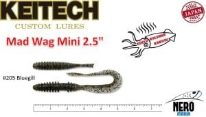 Keitech Mad Wag Mini 2.5'' #205 Bluegill