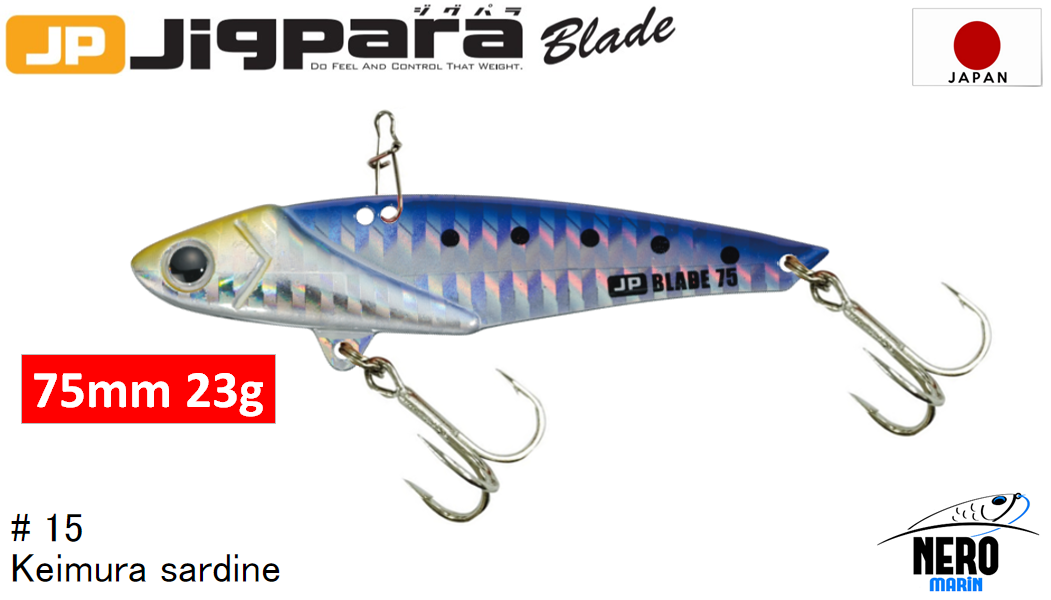 MC Jigpara Blade JPB  75mm-23gr #15 Keimura(UV) Iwashi
